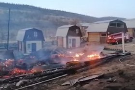 Скриншот видео пресс-службы ГУ МЧС России по Иркутской области