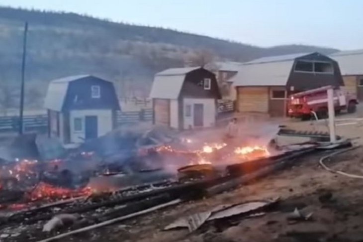 Скриншот видео пресс-службы ГУ МЧС России по Иркутской области
