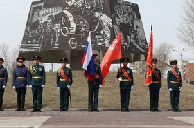 Торжественный митинг в честь 1 мая. Фото пресс-службы администрации Иркутска