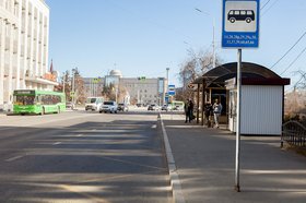 Автобусная остановка в Иркутске. Фото IRK.ru