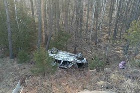ДТП в Заларинском районе. Фото пресс-службы ГУ МВД России по Иркутской области