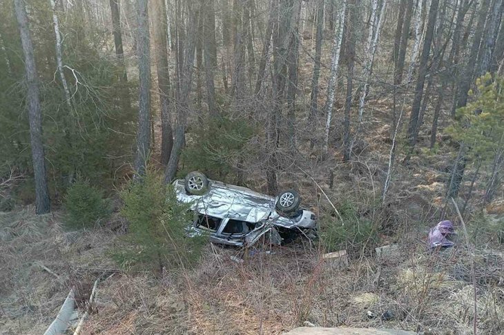 ДТП в Заларинском районе. Фото пресс-службы ГУ МВД России по Иркутской области