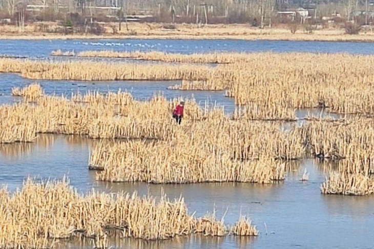 Спасение школьника. Фото пресс-службы ГУ МЧС России по Иркутской области