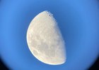 Луна в телескопе. Изображение иркутского планетария