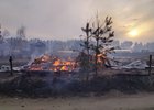Пожар в Усольском районе. Фото пресс-службы прокуратуры Иркутской области