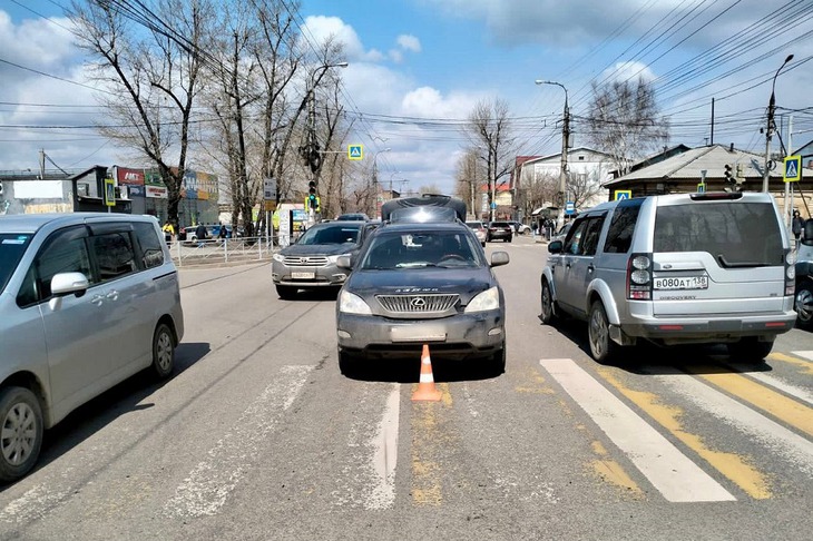 ДТП на Рабочего Штаба. Фото ГИБДД Иркутска