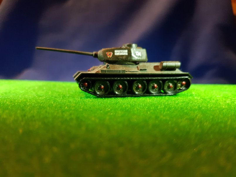 Модель танка «Иркутский комсомолец» 1/100. Фото предоставлено Иркутским областным краеведческим музеем