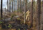 Тушение лесных пожаров. Фото пресс-службы правительства Иркутской области