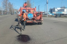 Ремонт дорог. Фото пресс-службы администрации Иркутска