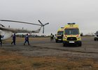 Эвакуация пациентов. Фото пресс-службы минздрава