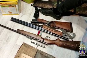 Оружие. Скриншот видео с сайта МВД Медиа
