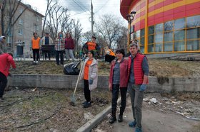 Субботник. Фото пресс-службы думы Иркутска