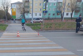 Место аварии в Усолье-Сибирском. Фото Госавтоинспекции Иркутска