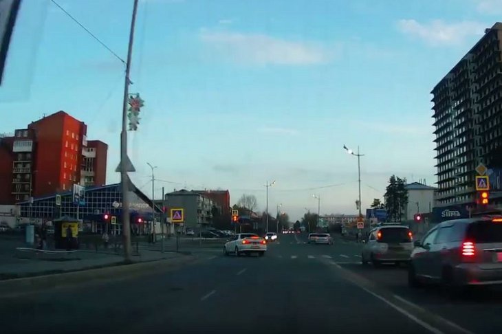 Погоня в Ангарске. Скриншот видео пресс-службы ГУ МВД России по Иркутской области