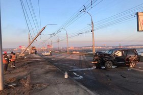 Место аварии. Фото пресс-службы ГУ МВД России по Иркутской области