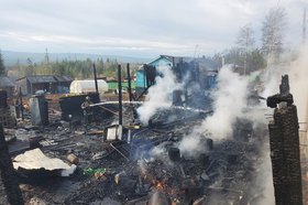 Место пожара. Фото прокуратуры Иркутской области