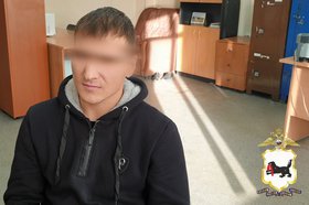 Один из фигурантов. Скриншот видео пресс-службы ГУ МВД России по Иркутской области