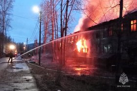 Пожар в Нижнеилимском районе. Фото пресс-службы ГУ МЧС России по Иркутской области