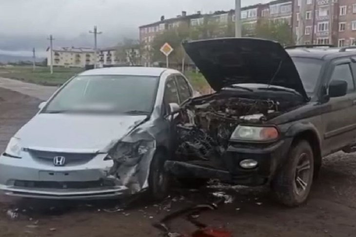 ДТП. Скриншот видео пресс-службы ГУ МВД России по Иркутской области
