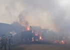 Пожар на пилораме. Скриншот видео пресс-службы ГУ МЧС России по Иркутской области