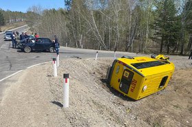 Место аварии. Фото пресс-службы прокуратуры Ирктуской области