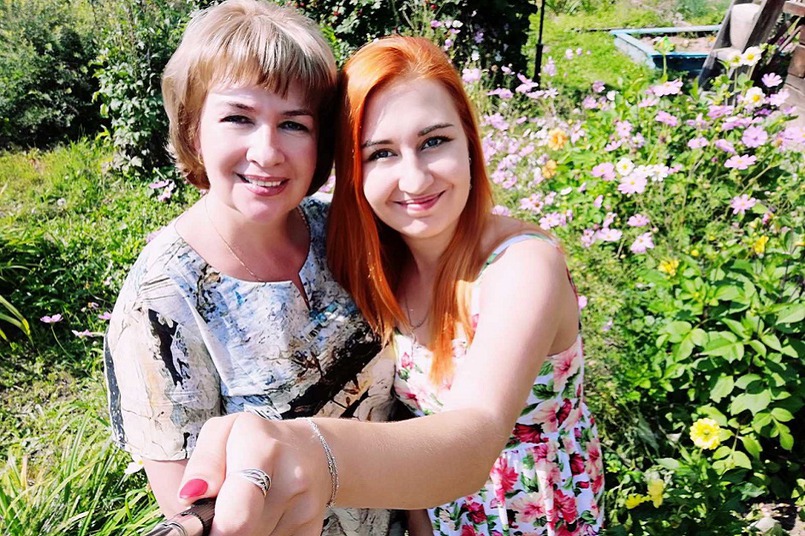 Ольга Безродных с дочерью Маргаритой