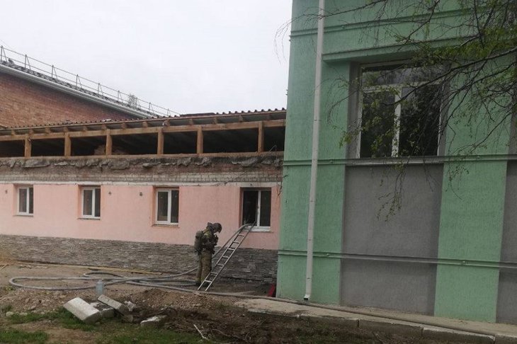 Школа в Мамонах. Фото пресс-службы ГУ МЧС России по Иркутской области
