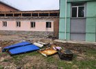 Школа в Мамонах после пожара. Фото пресс-службы правительства региона