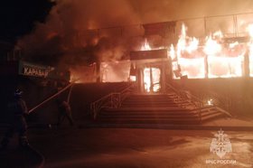 Пожар в Усолье-Сибирском. Фото ГУ МЧС России по Иркутской области