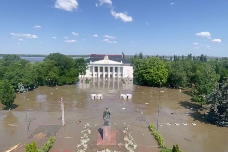 Скриншот видео из телеграм-канала SHOT