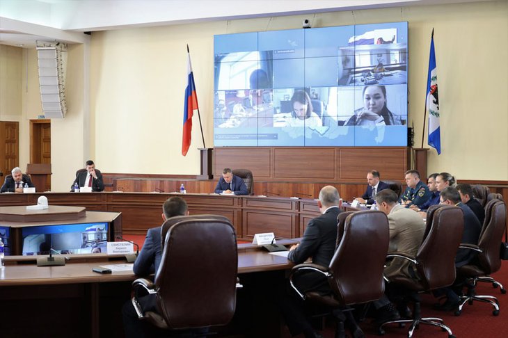 Заседание КЧС. Фото пресс-службы правительства региона