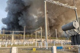 Пожар в Таксимо. Фото из телеграм-канала Алексея Цыденова