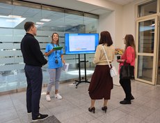 Гостей знакомили с технологиями и разработками банка, например, в сфере логистики