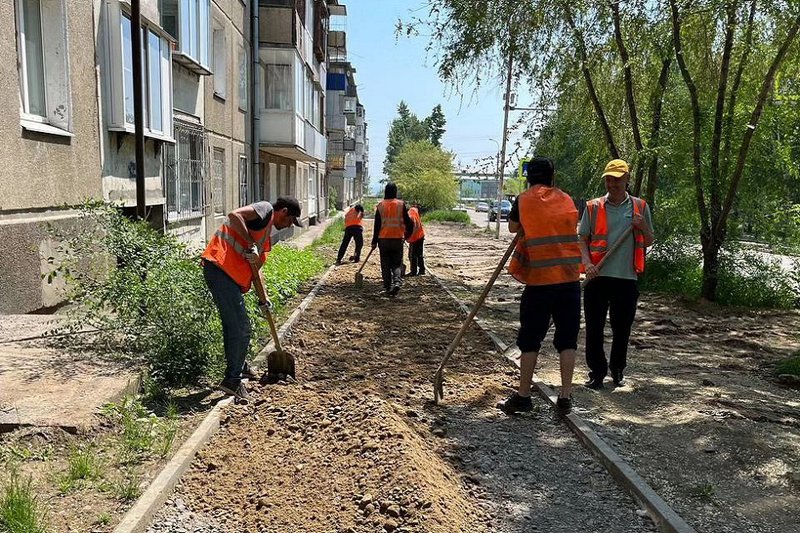 В Ленинском округе Иркутска начали ремонт на улице Ярославского