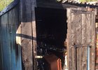 Горевший сарай. Фото ГУ МЧС России по Иркутской области