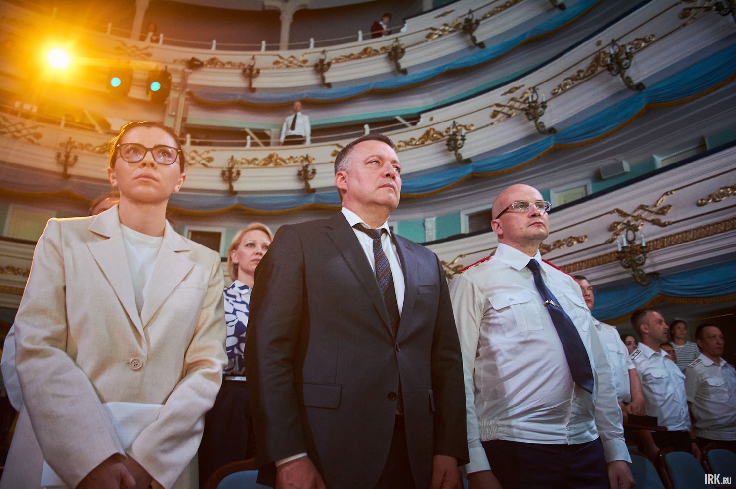 Министр по молодёжной политике Иркутской области Маргарита Цыганова, губернатор Иркутской области Игорь Кобзев, руководитель СУ СК РФ по Иркутской области Анатолий Ситников