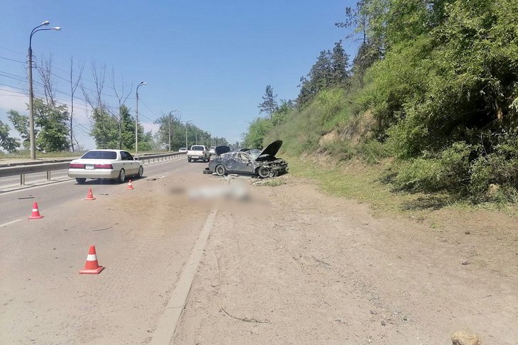 ДТП на Кайской горе. Фото ГУ МВД России по Иркутской области