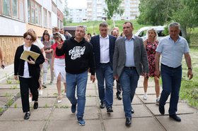 Игорь Кобзев в Усть-Илимске. Фото пресс-службы правительства Иркутской области