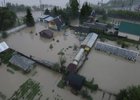 Усольский район во время паводка. Фото со страницы Виталия Матюхи «ВКонтакте»