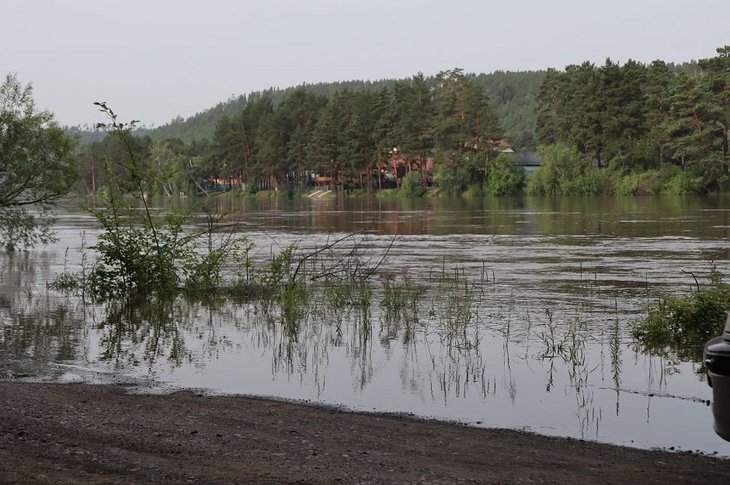 Река Ия. Фото со страницы мэра Тулуна «ВКонтакте»