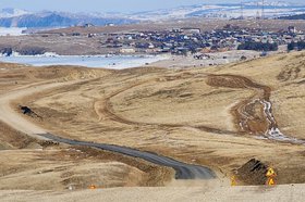 600 метров асфальта на Ольхоне. Фото прокуратуры Иркутской области