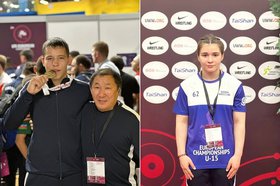 Аркадий Черкашин и Залина Тотрова. Фото федерации спортивной борьбы России