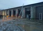 Горевший гаражный кооператив. Фото ГУ МЧС России по Иркутской области