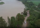 Затопленная дорога. Фото пресс-службы правительства Иркутской области