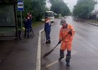 Уборка улиц. Фото пресс-службы администрации Иркутска