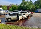 Авария на Советской. Фото Госавтоинспекции Иркутска