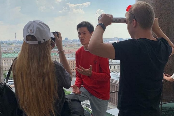 Съемки программы. Фото предоставлено Российским фондом культуры