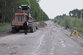 Дорожные работы. Фото пресс-службы правительства Иркутской области