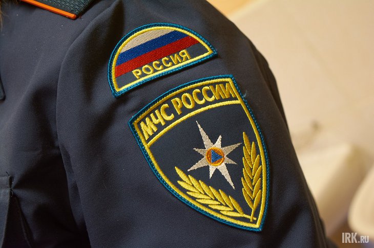 Шеврон сотрудника МЧС. Фото Маргариты Романовой, IRK.ru