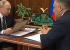 Встреча с Владимиром Путиным. Скриншот видео из телеграм-канала Игоря Кобзева